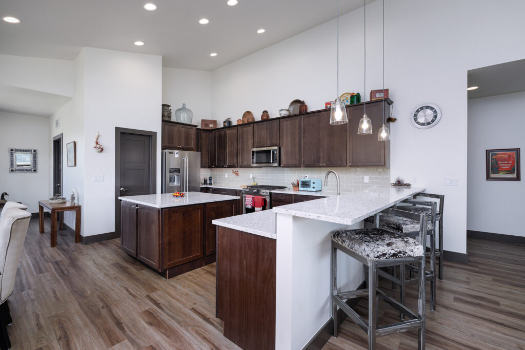 Custom farmhouse interior in Bozeman, MT.